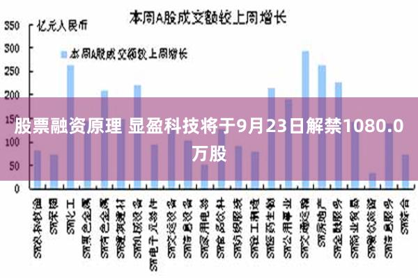 股票融资原理 显盈科技将于9月23日解禁1080.0万股