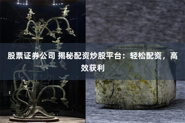 股票证券公司 揭秘配资炒股平台：轻松配资，高效获利