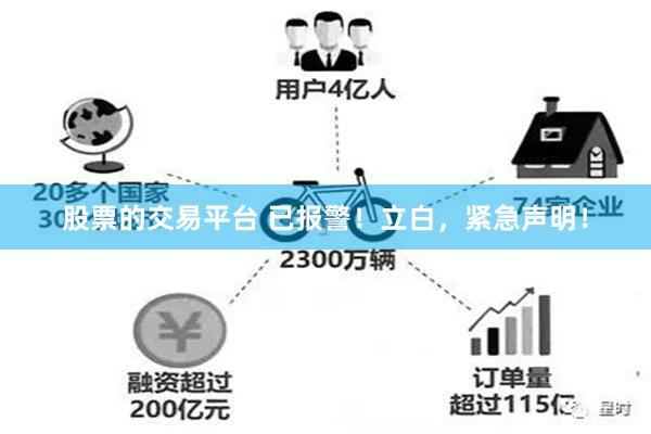 股票的交易平台 已报警！立白，紧急声明！